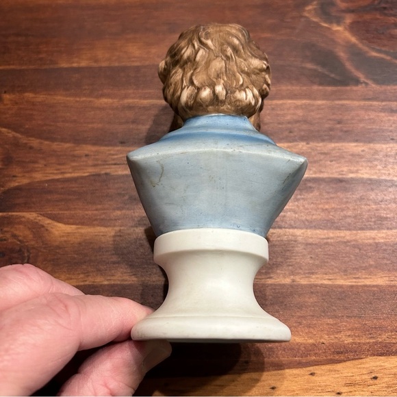 Vintage Lefton China Hand Painted Chopin Bust  KW1166 Composer 6” Tall - Picture 4 of 16